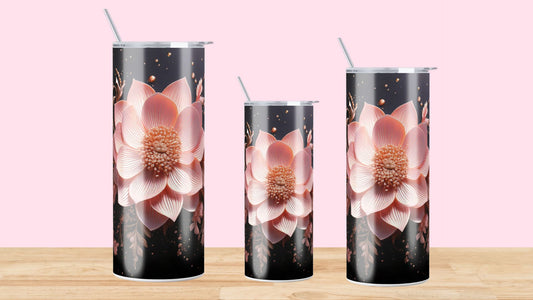 Gourde sublimable flower pink